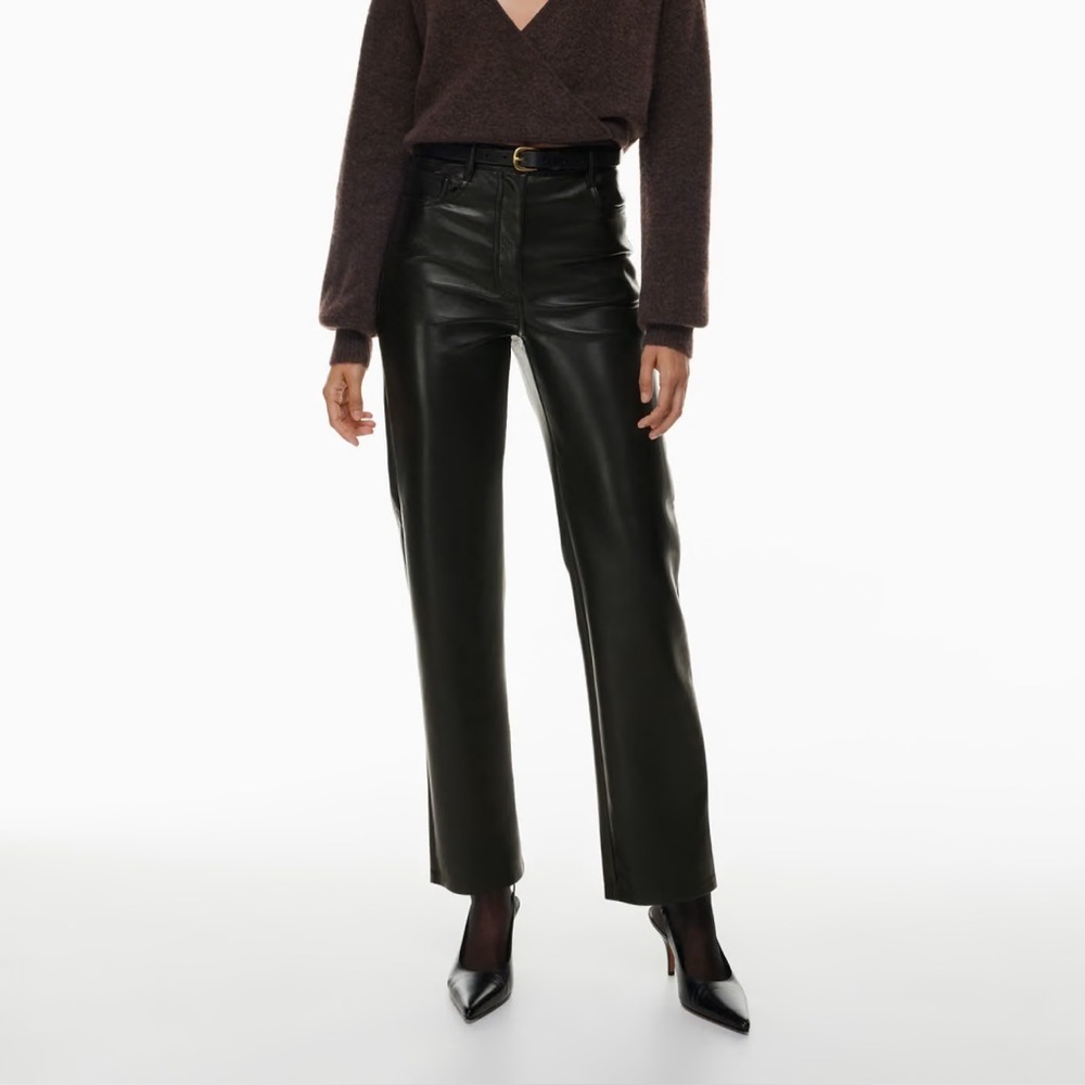 Aritzia Black Straight Leg Pants
